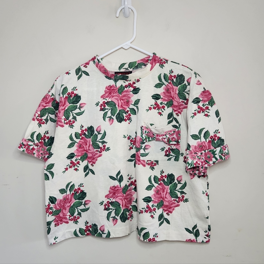 Vintage Sunbelt Women's Floral Print Shirt Onesize /Medium